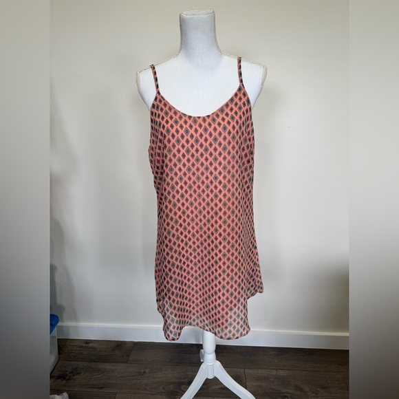 Peppermint Geometric Patterned Sleeveless Dress Size Large - Picture 1 of 7
